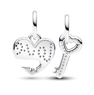 Шарм-подвеска «Сердце и ключ»