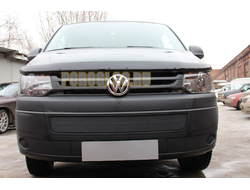 Защита радиатора Volkswagen T5 рестайлинг (Transporter, Multivan, Caravelle) 2009- black