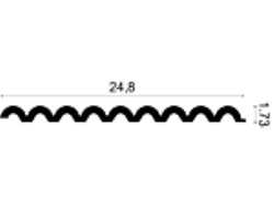Декоративная стеновая 3D панель из полиуретана Orac Decor WX218 FLUTE XL