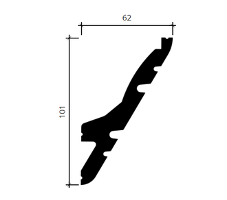 Карниз 6.50.704 - 101*62*2000мм