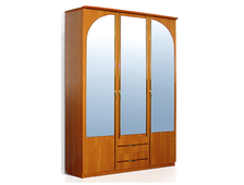 Шкаф для одежды 3-створчатый универсальный с 3-мя зеркалами