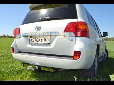 Фаркоп с нержавеющей пластиной Лидер-Плюс для Toyota Land Cruiser 200/Lexus LX-570/450d 2007-2019