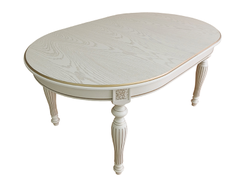 Обеденный стол Стол обеденный Фидея 01 (Слоновая кость/патина)