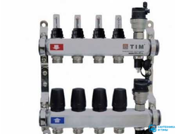 Коллекторная группа KCS5004 с расходомерами 4 контуров
