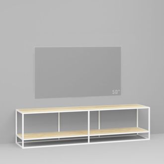 Тумба TV stand 160 lite 2 white светлый дуб