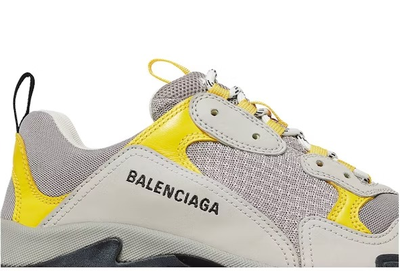 Balenciaga Triple S Light Grey Yellow