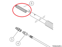 Пружина поворотной штанги 150 мм нерж