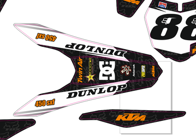 KTM 2013 2015 125 250 300 350 450 2013-2015 #786