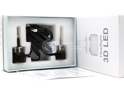 Светодиодная лампа H7, M9 3D LED360 35W, 5500 - 6000K, 1шт