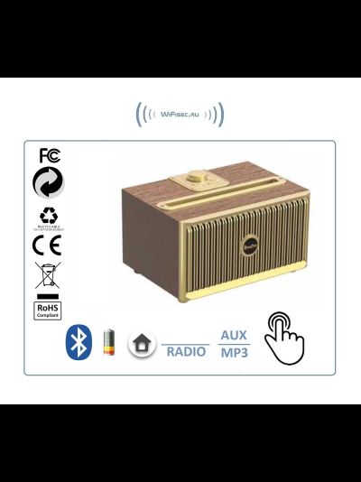 OneDer V6  - Bluetooth колонка, радио FM, с аккумулятором, для использования в помещении