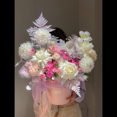 Большая коробка с цветами Big flowers