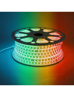 Светодиодная лента RGB 11Вт/м SMD5050 60led/m 220V IP68 50м