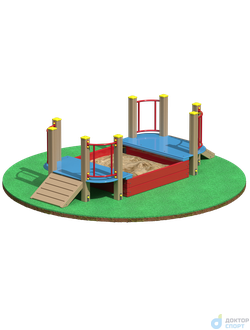 Песочница стандарт с пандусом