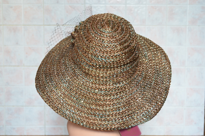 шляпа бронзового цвета купить из коллекции нарядных шляп 2017