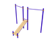 СК15 Скамья для пресса и 2 турника