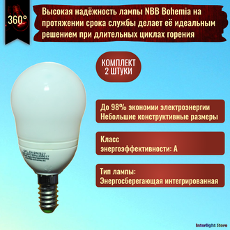 NBB Bohemia GFL-EA 9w 827 E14