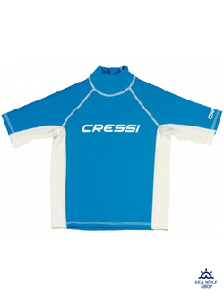 Футболка Cressi RASH GUARD Лайкра синяя, р.XL-52