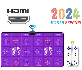 Беспроводной танцевальный коврик для двоих INTOUCH 64бит HDMI + 250 игр, русское меню Арт.ТК050