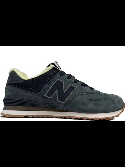 New Balance 574 Dark Grey С Мехом