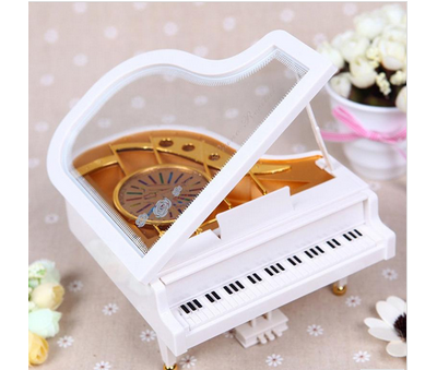 Музыкальная шкатулка Рояль с танцующей балериной, 16х15х9 см