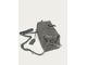 (АРТИКУЛ: 10068/1) СУМКА ЖЕНСКАЯ, МАЛЕНЬКАЯ, НАТУРАЛЬНАЯ КОЖА, СЕРАЯ, С ПЛЕЧЕВЫМ РЕМНЕМ И ЦЕПОЧКОЙ