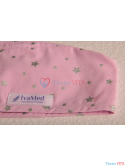 Медицинская шапочка "Глиттер звездочки"