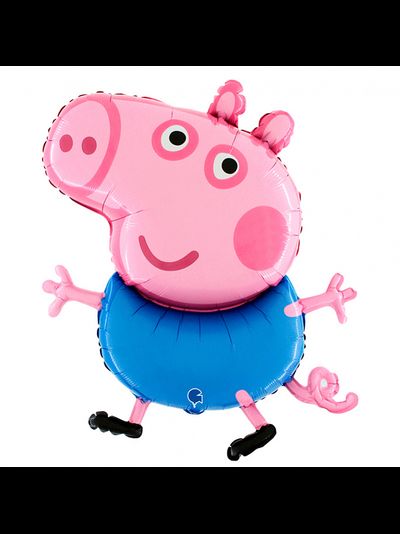 Фольгированный шар с гелием &quot;Джордж&quot; Свинка Пеппа 37&quot; 94 см