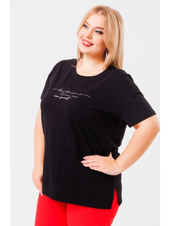 Футболка 2431 чёрный 56-66р