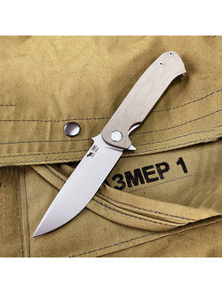 Складной нож Чиж NEXT HD сталь AUS 10,  рукоять G10, цвет тан