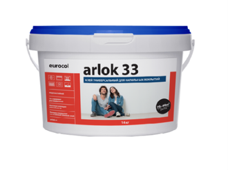 Клей для ПВХ Arlok 33 упаковка 14 кг. (Расход на 32-35 м.кв.)