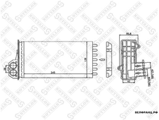 Радиатор отопителя салона Peugeot 206 all STELLOX аналог 6448G3