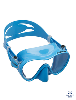Маска для дайвинга Cressi Sub F1 синяя безрамочная