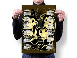 Календарь настенный Бенди и чернильная машина №30