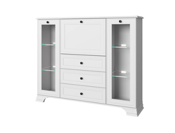 Гостиная ТИФФАНИ - 06 TIFFANY Тумба 2V1D3S Белый