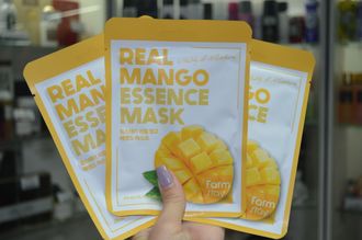 Маска для лица тканевая с экстрактом манго Real Mango Essence Mask FarmStay