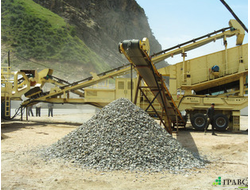 Мобильный дробильно-сортировочный комплекс с виброгрохотом HX 3S1848