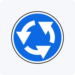 Дорожный знак 4.3 Круговое движение