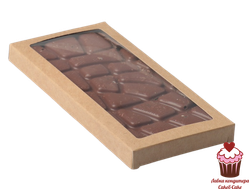 Упаковка под плитку шоколада Крафт 17х8 см