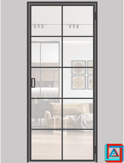 Распашные двери одностворчатые встроенные