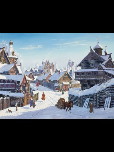 Купить греющую картину с фото древний град