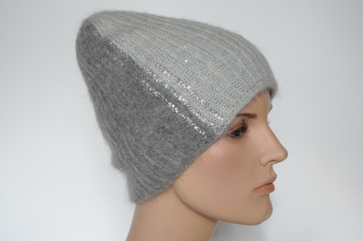 Шапка с пайетками и стразами Визио Италия фото