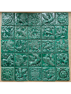 Изразец сувенирный (зеленый)