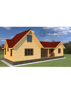 Д-22 ДАЧНЫЙ ДОМ ИЗ БРУСА:ГАБАРИТНЫЕ РАЗМЕРЫ: (15Х6М), ОБЩАЯ ПЛОЩАДЬ: 114М²