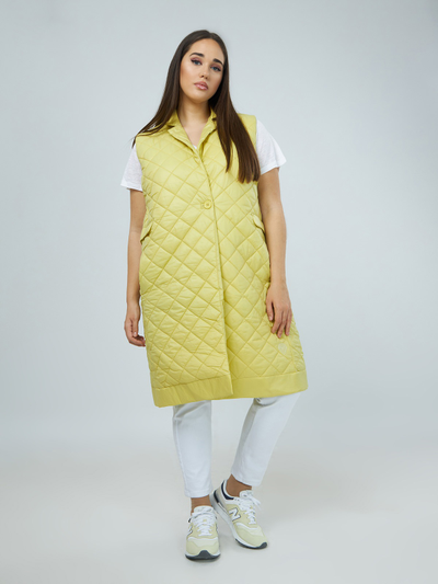 Жилет удлиненный стеганный