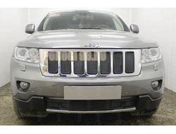 Защита радиатора Jeep Grand Cherokee IV (WK2) 2010-2013 black верх