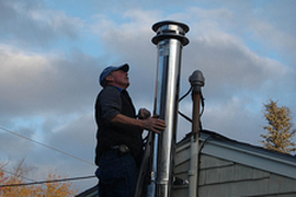 Монтаж дымохода