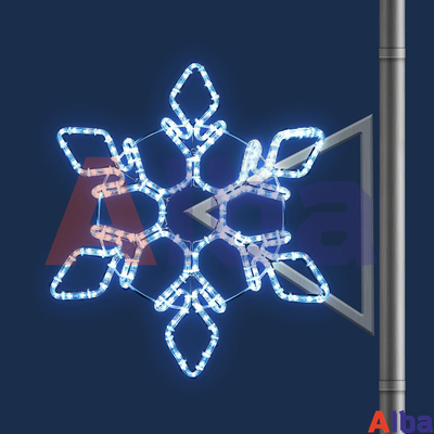 Светодиодная консоль Снежинка, 1м