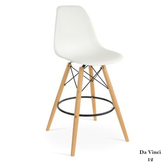 СТУЛ БАРНЫЙ EAMES DSW БЕЛЫЙ