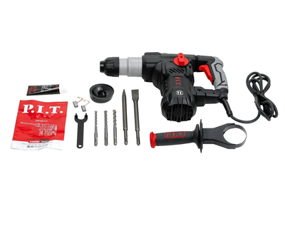 Перфоратор P.I.T. PBH32-C5 Мастер в кейсе, 1500Вт, 6Дж, SDS+, от сети 220В