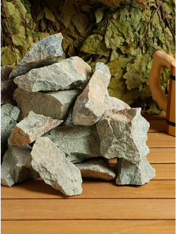 Камень колотый для бань и саун "Жадеит" 10кг